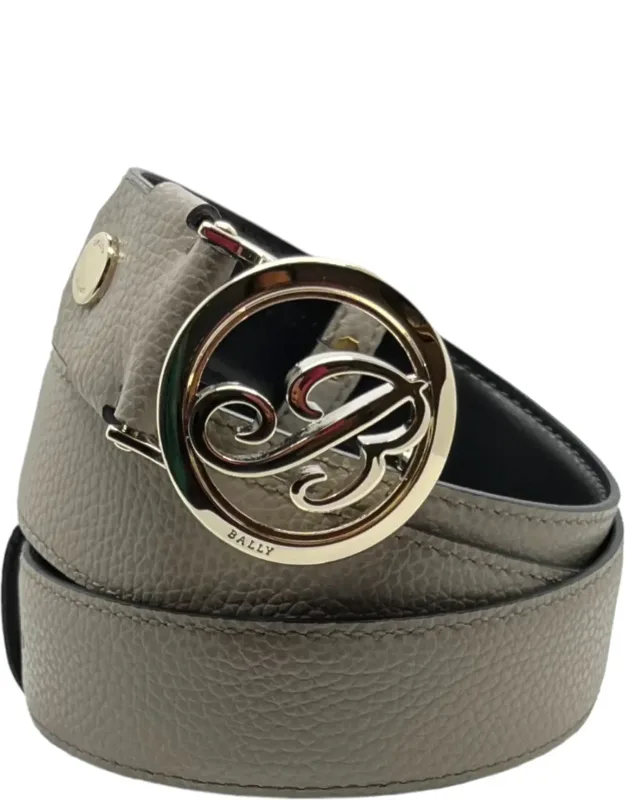 Grained Leather Belt