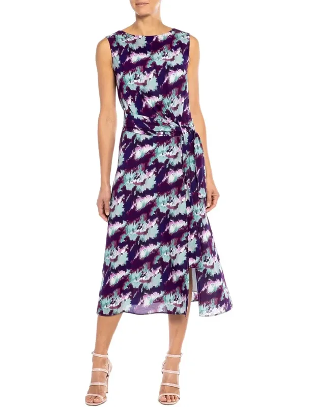 Silk-blend A-line Dress