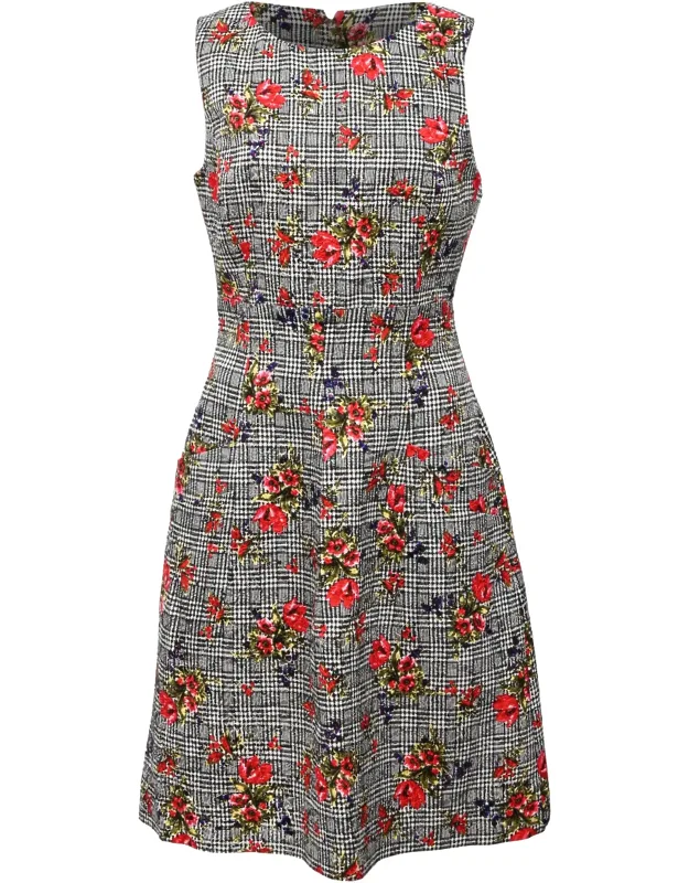 Printed Mini A-line Dress