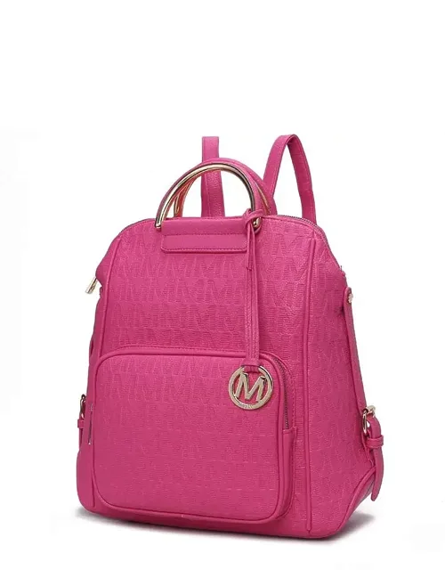 Torra Milan "m" Signature Trendy Backpack With Spacious Compartment And Adjustable Shoulder Strap