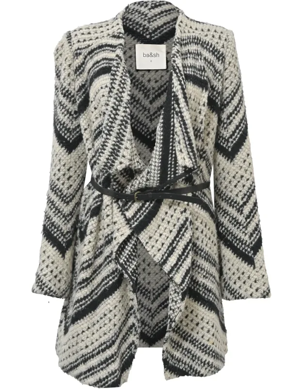 Ilda Open Knit Belted Cardigan