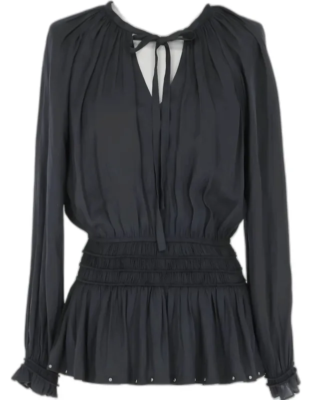 Rouched Waist Blouse