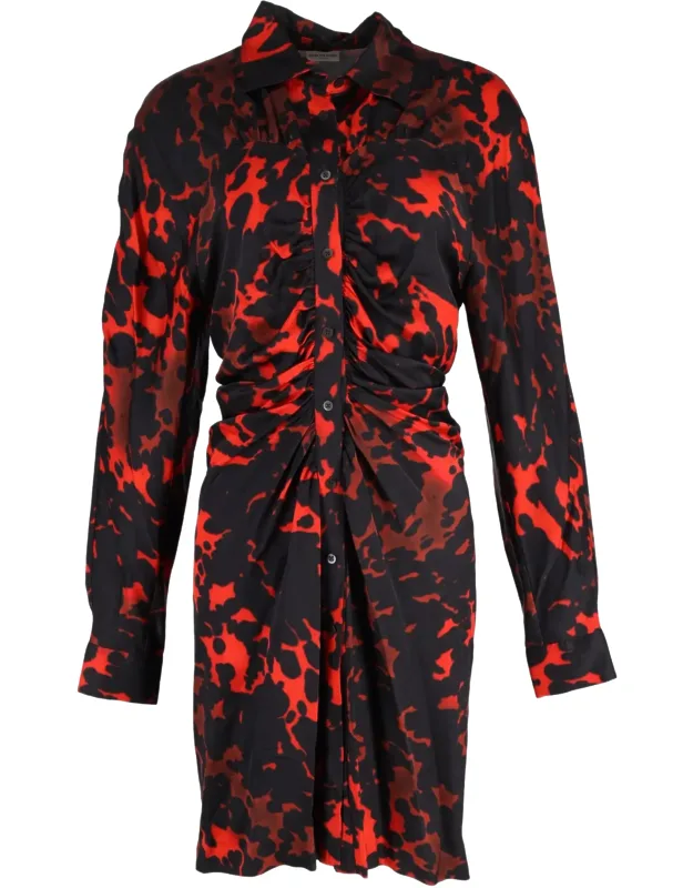 Printed Shirt Dress