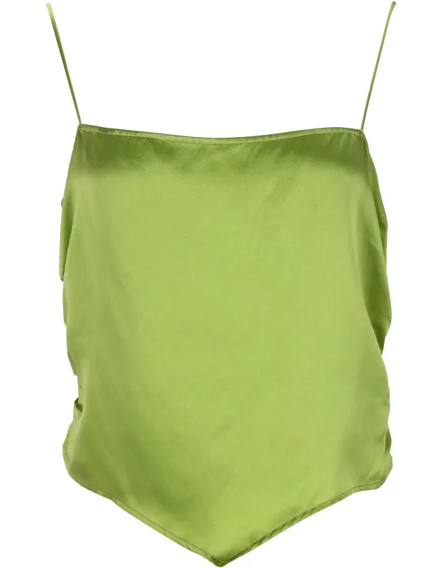 Ruched Asymmetric Tank Top