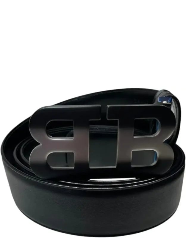Mirror Buckle Adjustable Reversible Belt