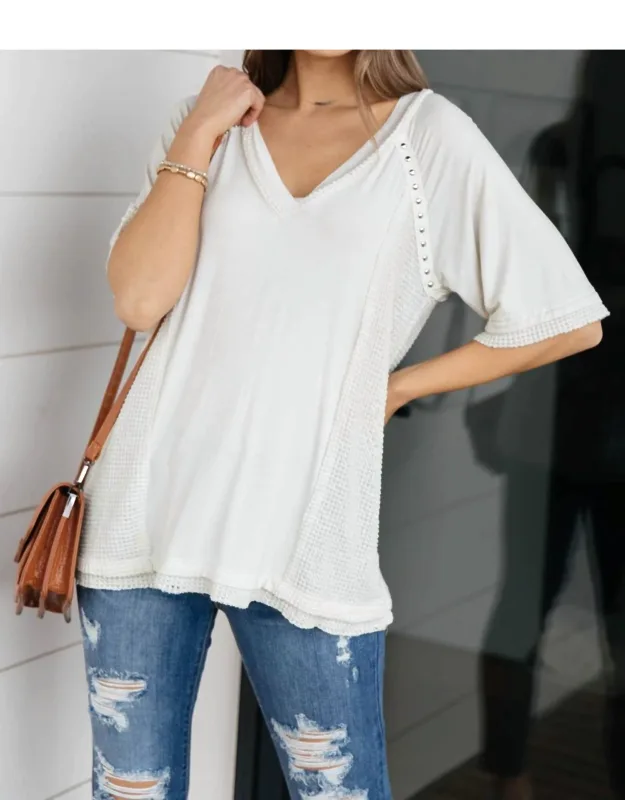 Keep It Cool Raglan V-neck Top