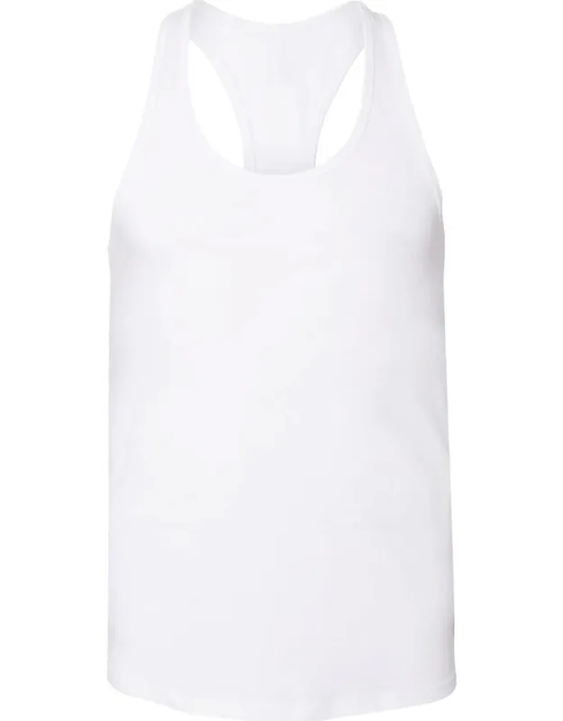 Jersey Racerback Tank, 100% Airlume Combed And Ringspun Cotton, Relaxed Fit