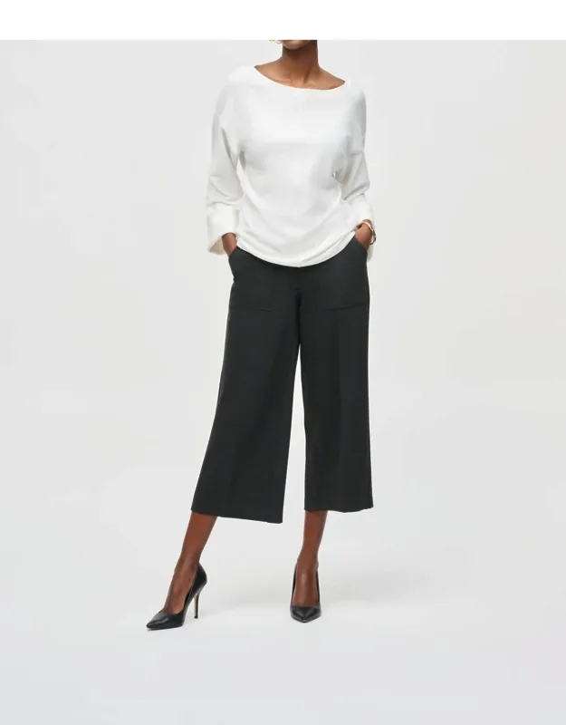 Pull-on Culotte Pants
