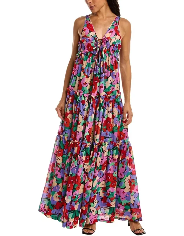 Silk-blend Maxi Dress