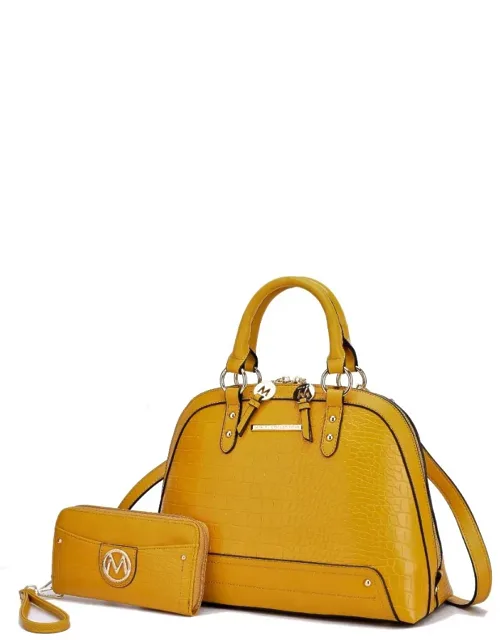 Nora Premium Croco Satchel Handbag