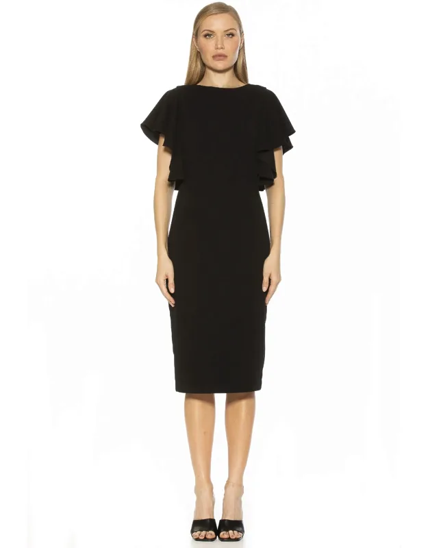 Luna Flutter Sleeve Dress