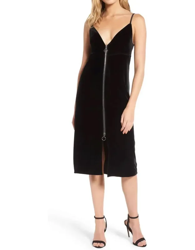 Velvet Midi Dress