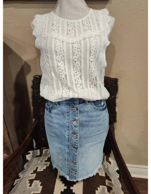 Lace See Through Top