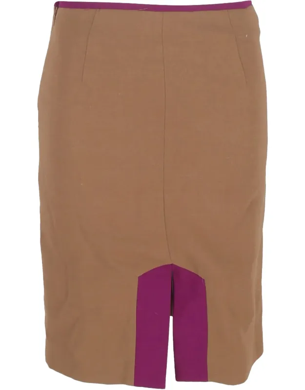 Front Slit Knee-length Pencil Skirt