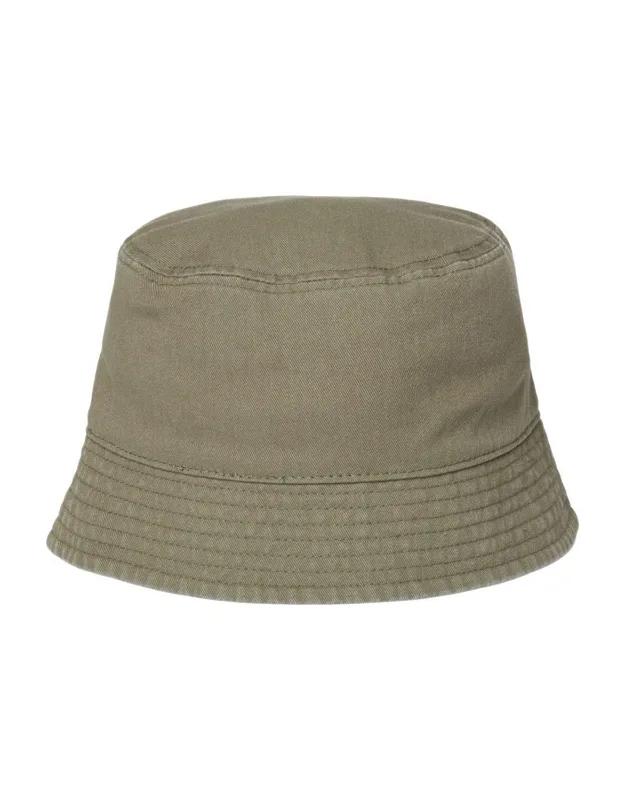 Sustainable Bucket Hat With Sewn Eyelets And Short Brim