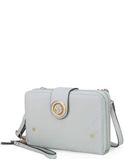Sage Smartphone Wallet Convertible Crossbody Bag With Adjustable Strap And Multiple Card Slots