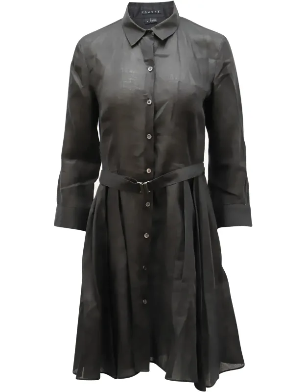 Belted Shirt Dress