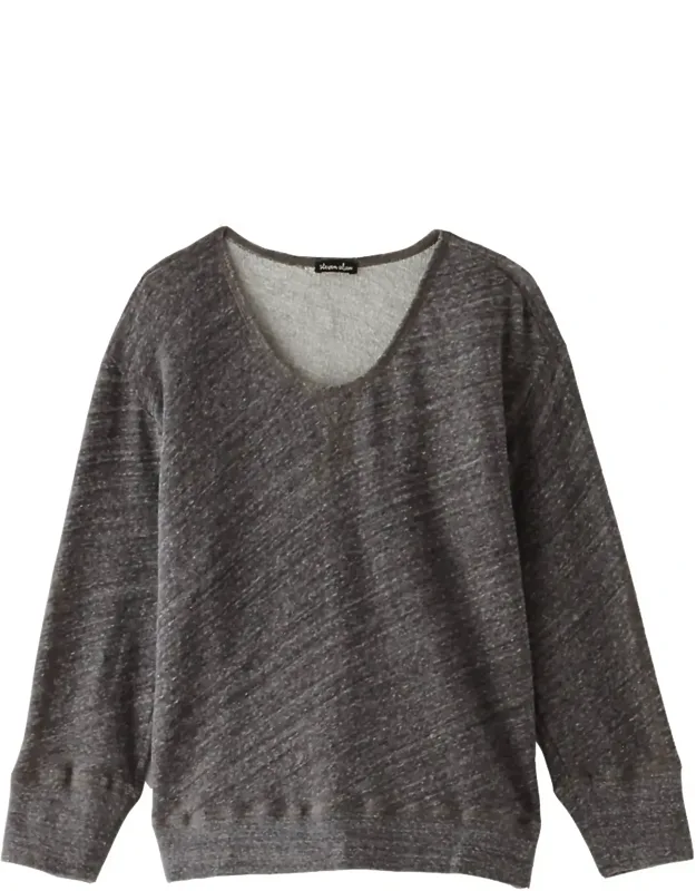 French Terry Pullover Sweatshirt