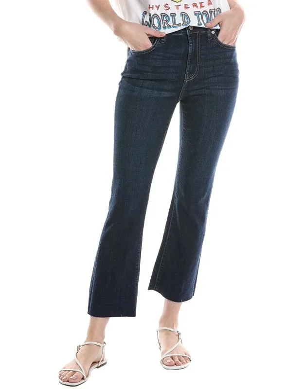 Carmelia Broken Twill High Rise Slim Kick Jean With Zip Fly Closure And Stretchy Comfort