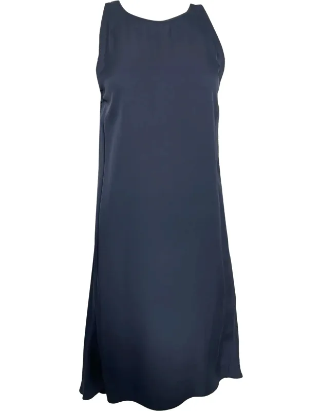 Long Back Sleeveless Midi Dress