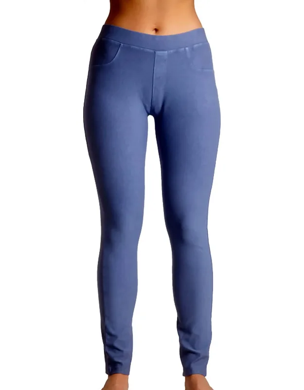 Mid Rise Leggings - Ankle Length, Hits At Hip