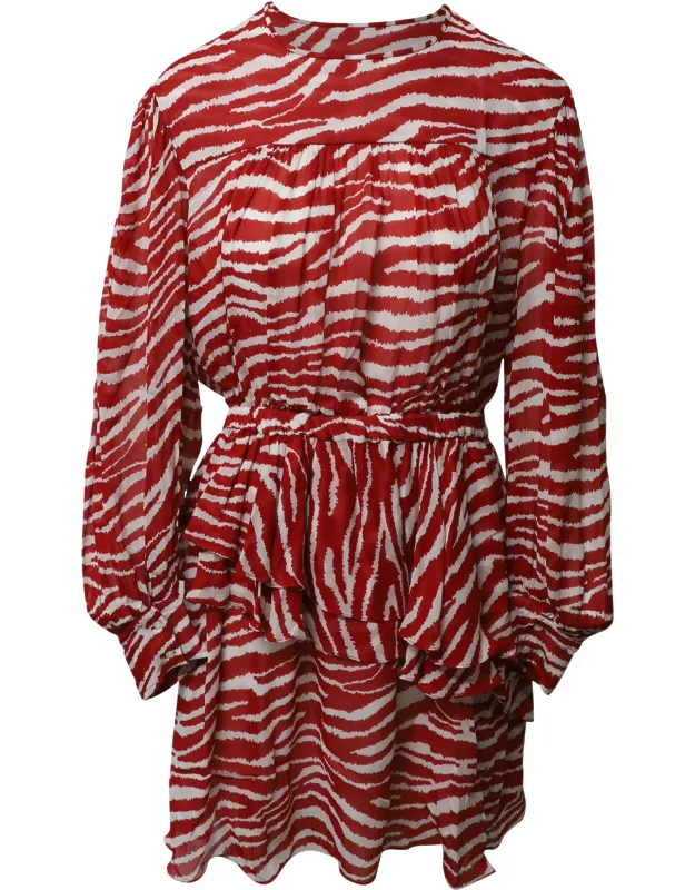 Java Printed Draped Dress