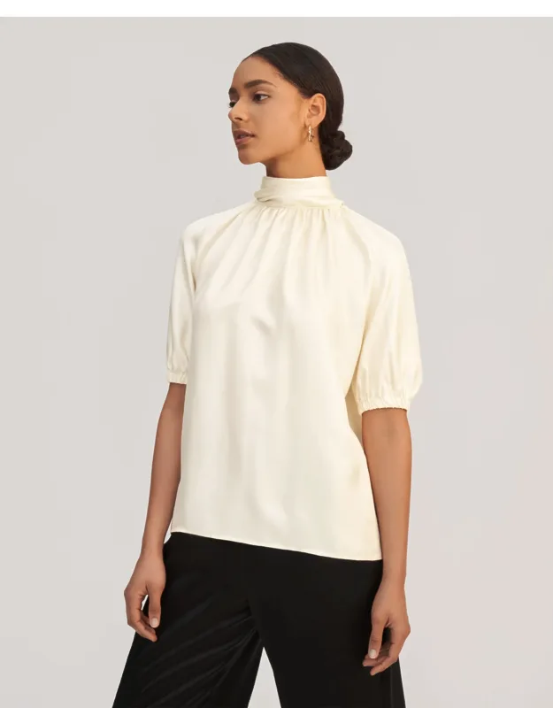 Ajuga Silk Twill Blouse