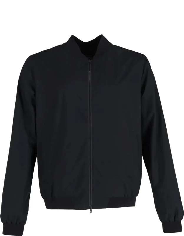 Zip-up Bomber Jacket With Pockets