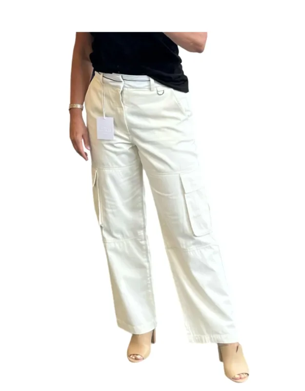 High Rise Relaxed Cargo Trousers