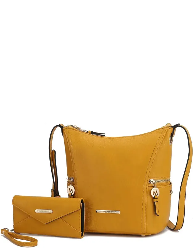 Hobo Bag With Wallet - 2 Pcs