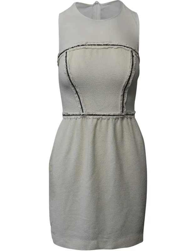 Mesh Paneled Sheath Dress