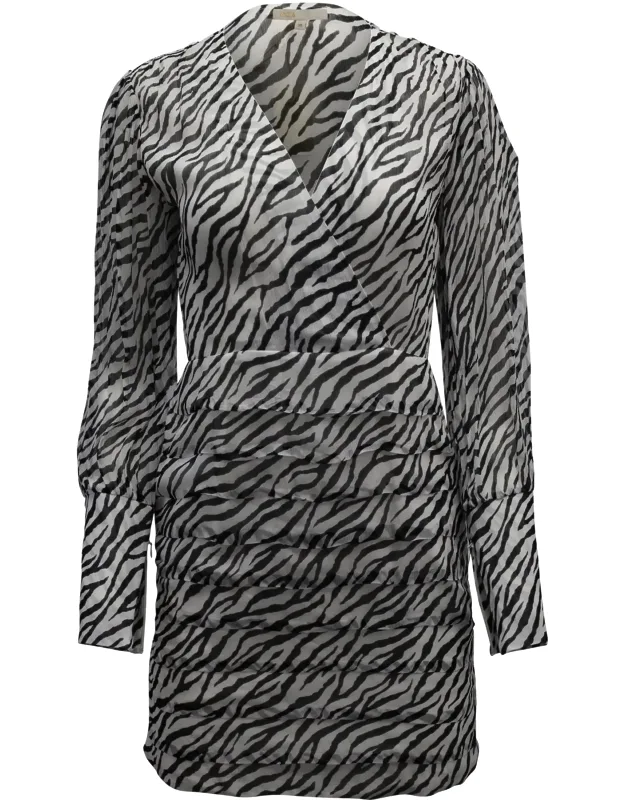 Ribane Zebra-print Mini Dress
