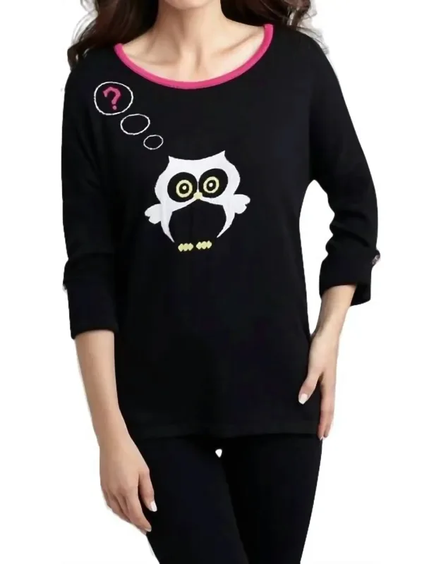 Owl Graphic Sweater