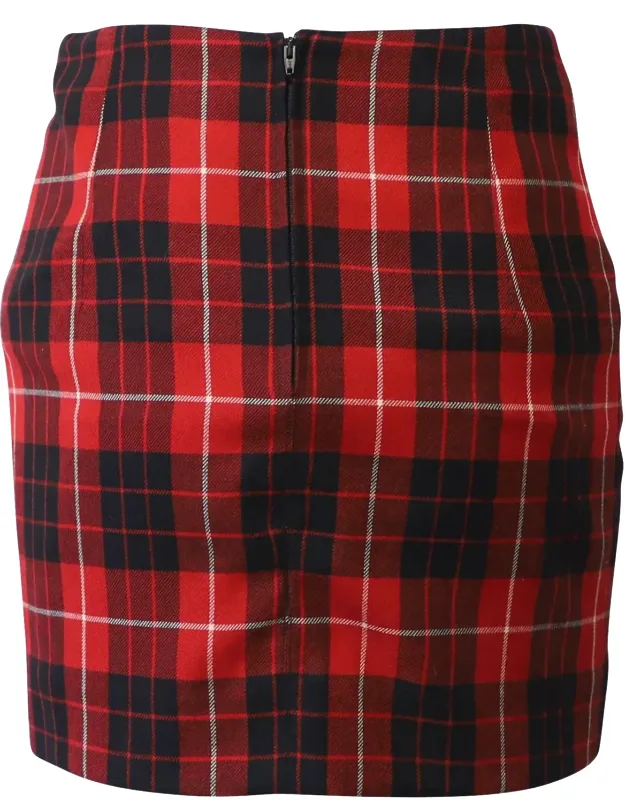 Plaid Skirt In Wool