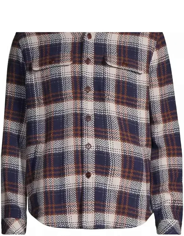 Berkshire Shirt In Navy Umber