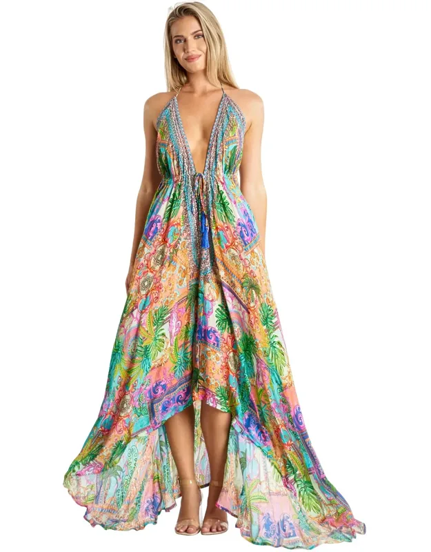 Barcelona Halter Maxi Dress
