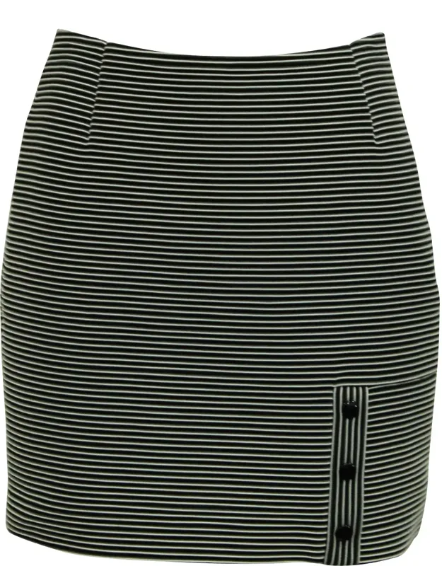 Striped Pencil Skirt