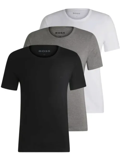 Three-pack Of Logo-embroidered T-shirt