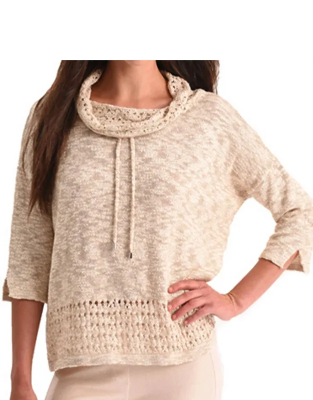 Cowl Neck Crochet Top
