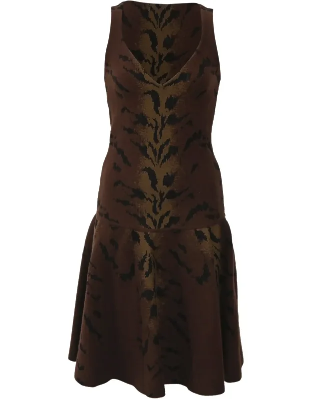 Tiger Print Puff Dress