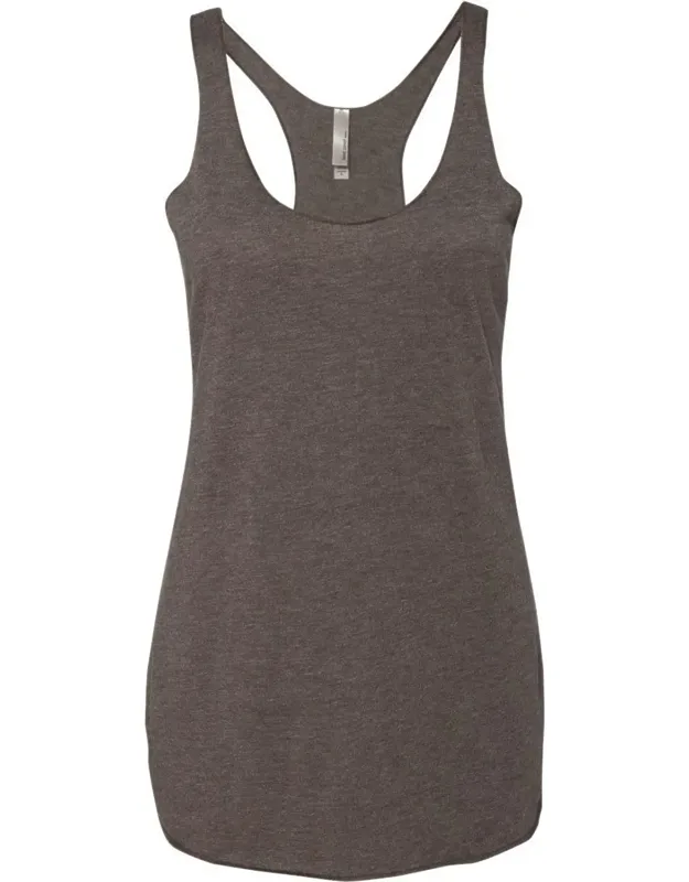 _next Level Triblend Racerback Tank With Flatlock Finished Hems And Satin Label_
