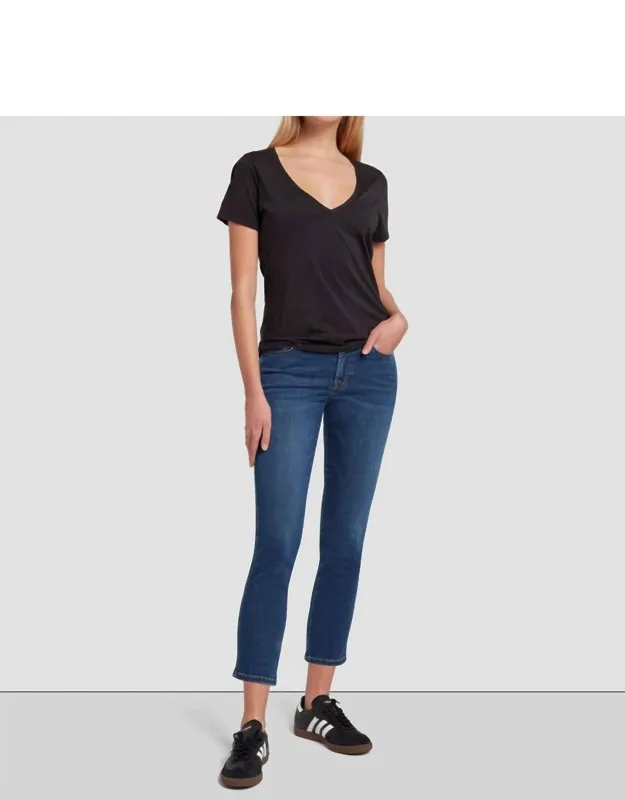 Cropped Straight Jeans