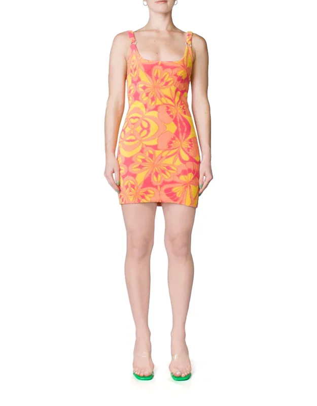Open Back Terry Mini Dress