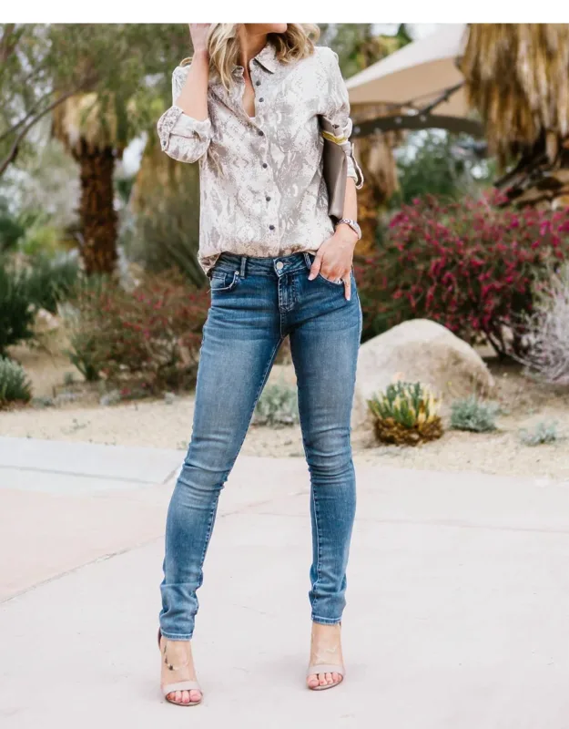 Sophia Snakeskin Blouse