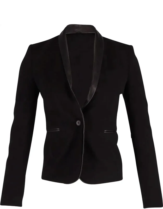 Contrast Trim Blazer