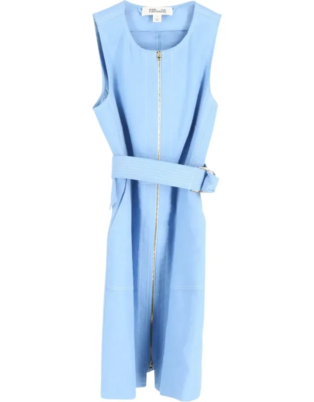 Sleeveless Zip Front Dress