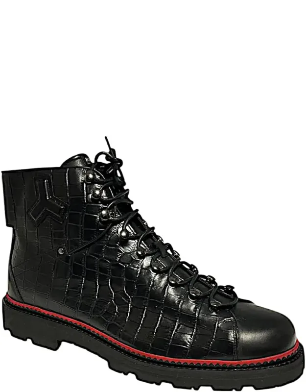 Madigan Calf Embossed Leather Boots