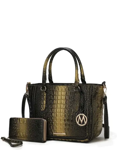 Aphelia Croc-embossed Tote Handbag