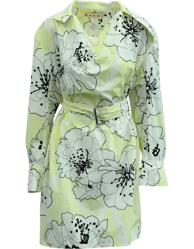 Floral Belted Dress