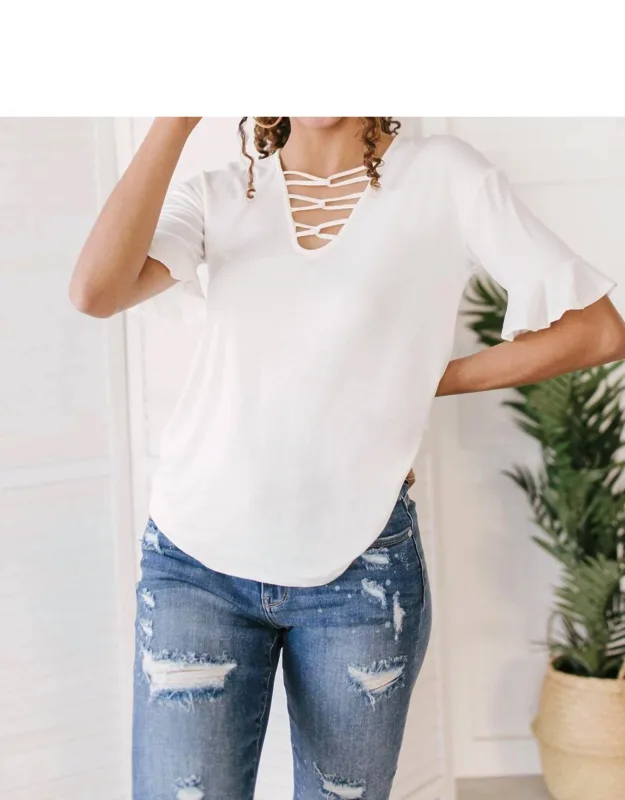 Unique Neckline Top